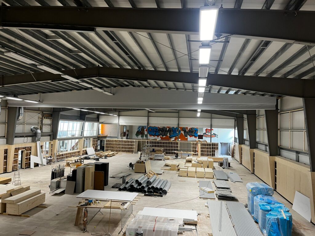 Renovatie Oranje Wit hallen - badminton club Selecta